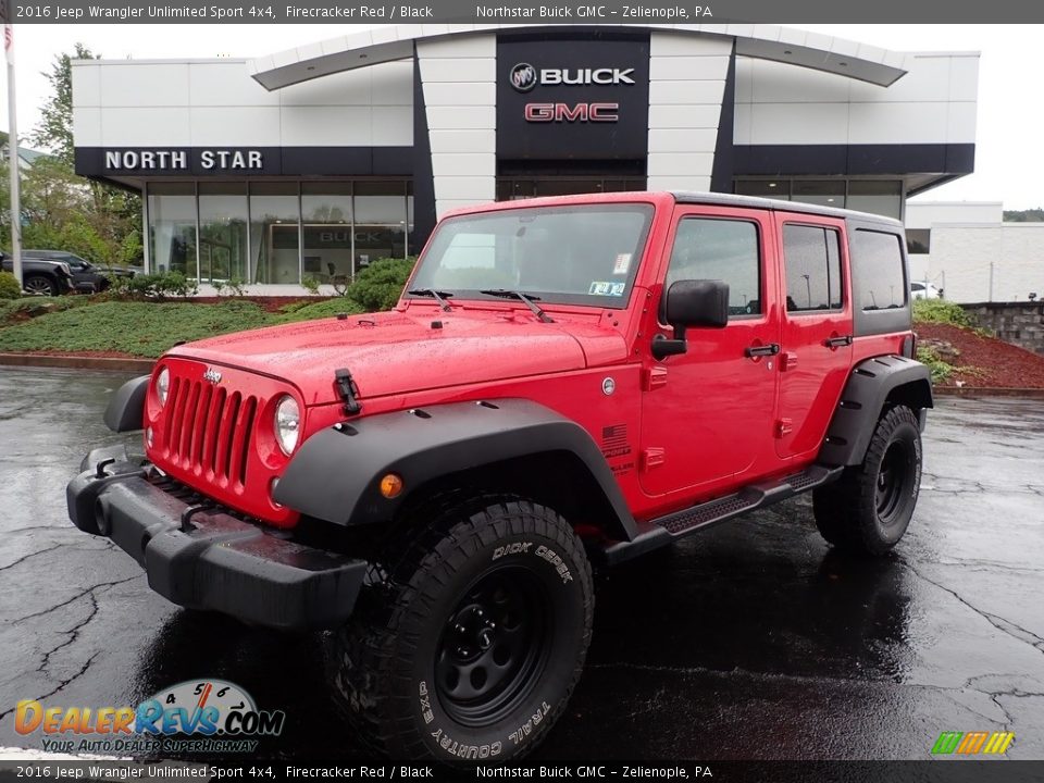 2016 Jeep Wrangler Unlimited Sport 4x4 Firecracker Red / Black Photo #1