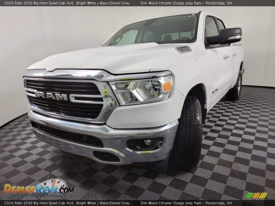 2020 Ram 1500 Big Horn Quad Cab 4x4 Bright White / Black/Diesel Gray Photo #5