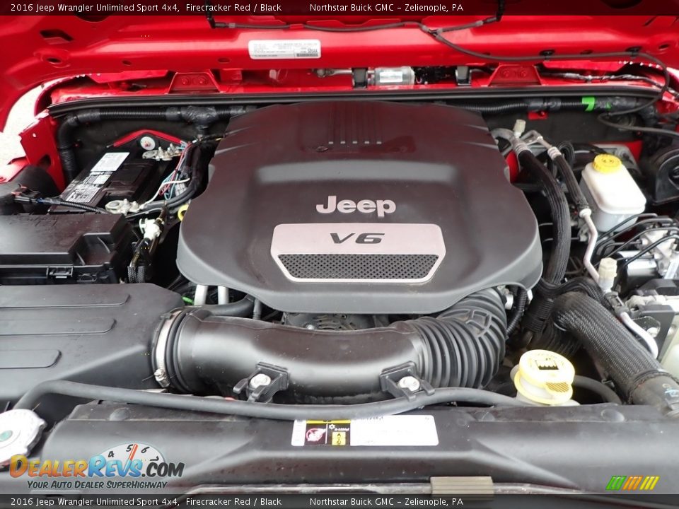 2016 Jeep Wrangler Unlimited Sport 4x4 Firecracker Red / Black Photo #2