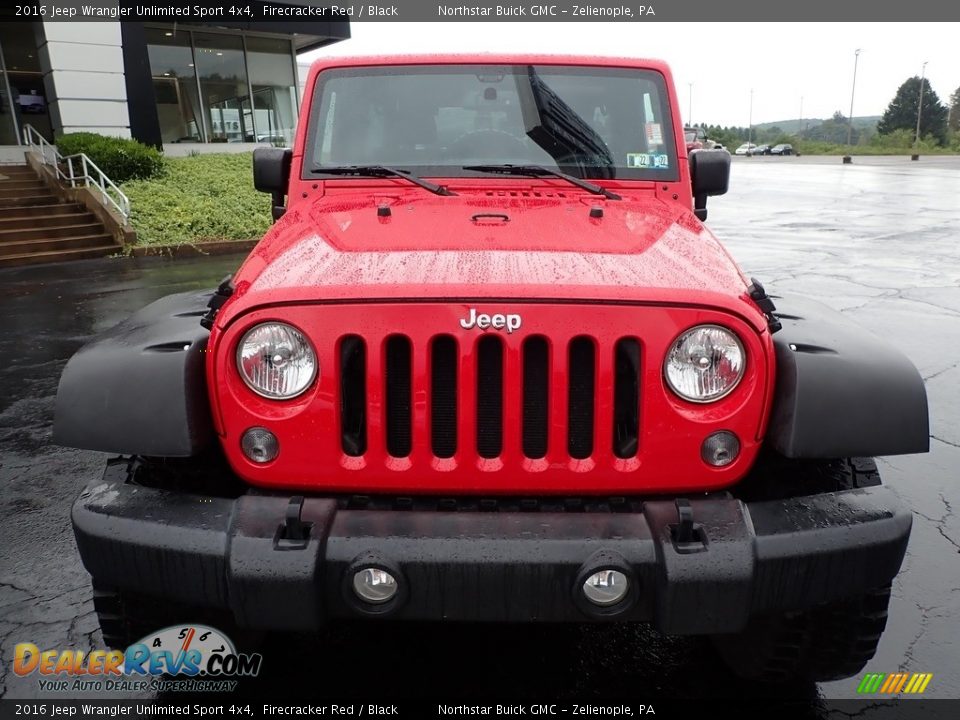 2016 Jeep Wrangler Unlimited Sport 4x4 Firecracker Red / Black Photo #3