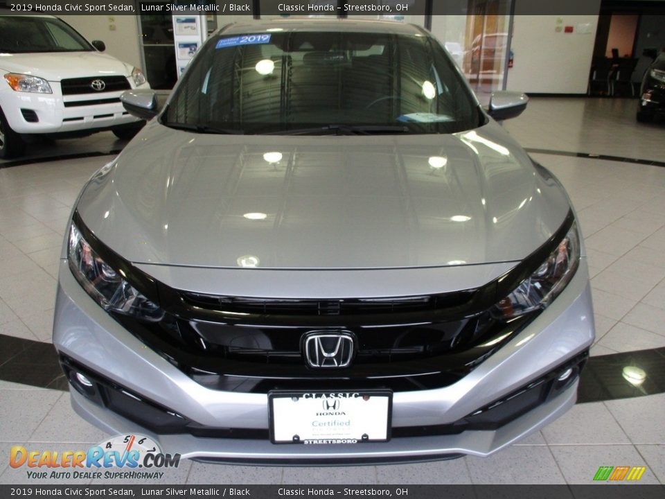 2019 Honda Civic Sport Sedan Lunar Silver Metallic / Black Photo #2