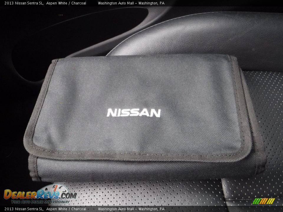 2013 Nissan Sentra SL Aspen White / Charcoal Photo #28