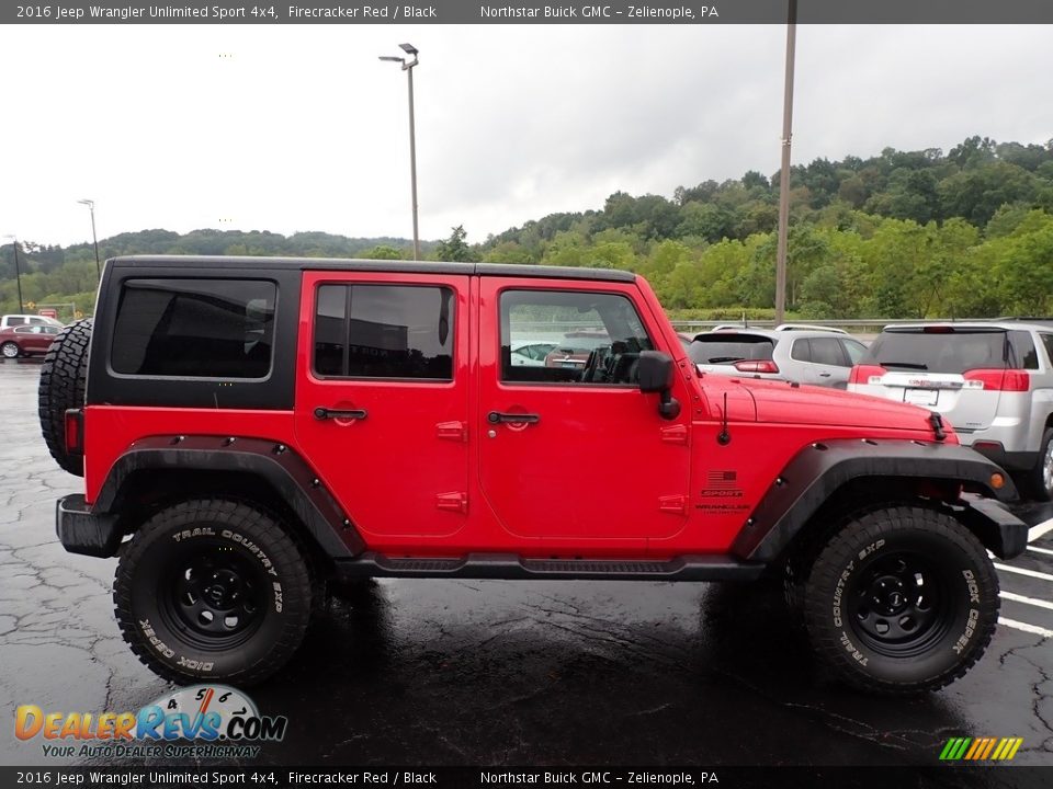 2016 Jeep Wrangler Unlimited Sport 4x4 Firecracker Red / Black Photo #5
