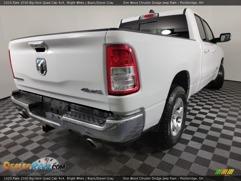 2020 Ram 1500 Big Horn Quad Cab 4x4 Bright White / Black/Diesel Gray Photo #9