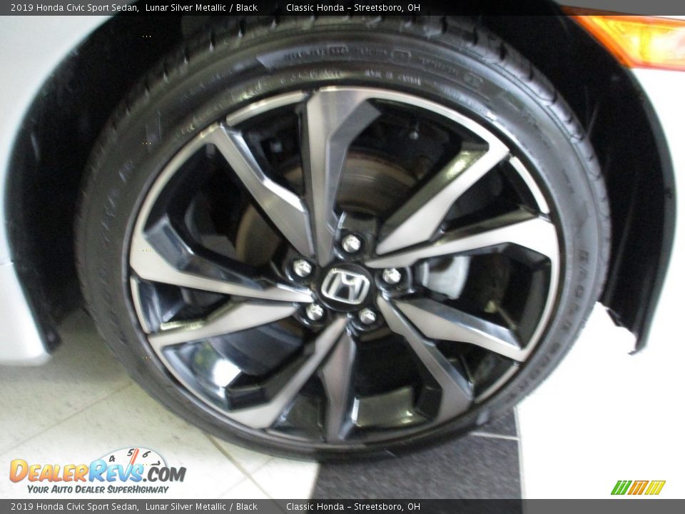 2019 Honda Civic Sport Sedan Lunar Silver Metallic / Black Photo #5