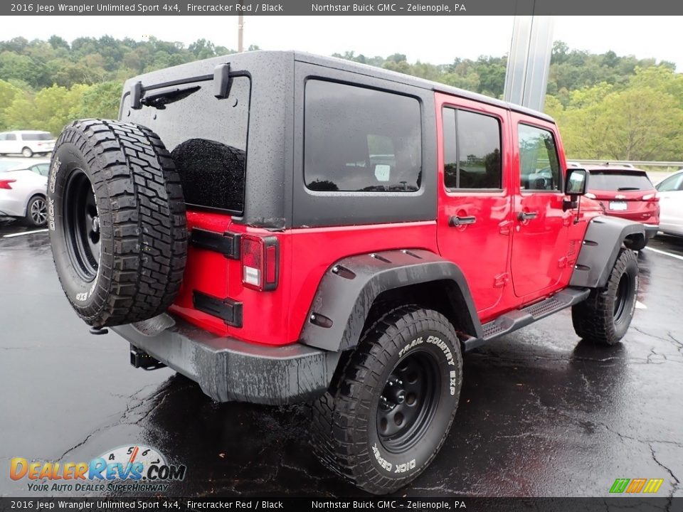 2016 Jeep Wrangler Unlimited Sport 4x4 Firecracker Red / Black Photo #9