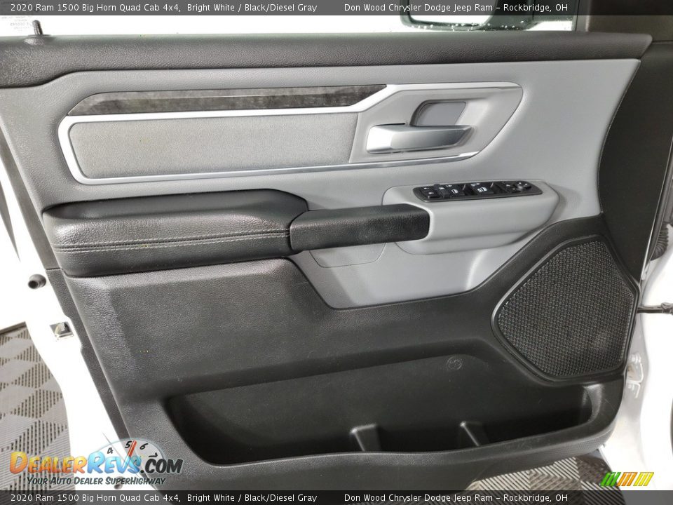 2020 Ram 1500 Big Horn Quad Cab 4x4 Bright White / Black/Diesel Gray Photo #14