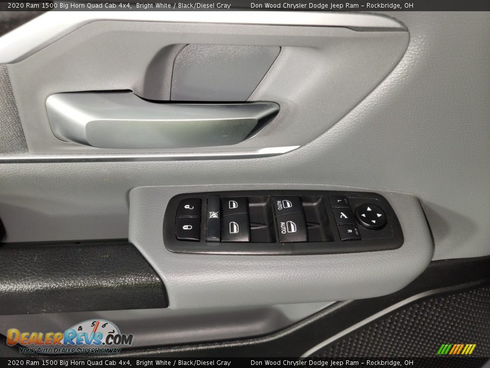 2020 Ram 1500 Big Horn Quad Cab 4x4 Bright White / Black/Diesel Gray Photo #15