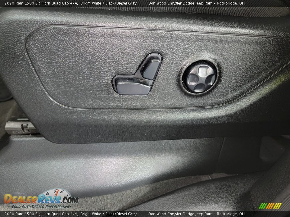 2020 Ram 1500 Big Horn Quad Cab 4x4 Bright White / Black/Diesel Gray Photo #17