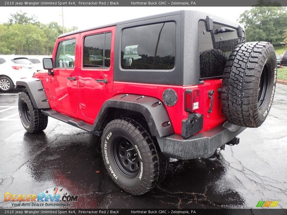 2016 Jeep Wrangler Unlimited Sport 4x4 Firecracker Red / Black Photo #12
