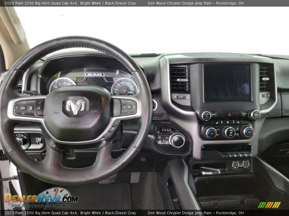 2020 Ram 1500 Big Horn Quad Cab 4x4 Bright White / Black/Diesel Gray Photo #18