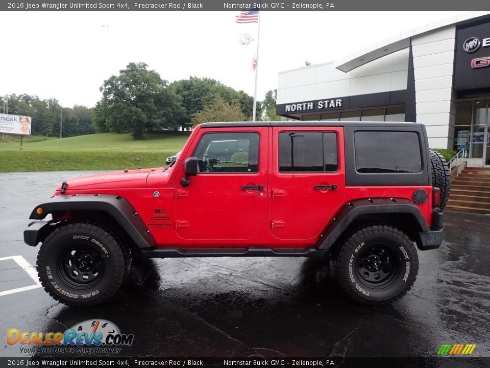 2016 Jeep Wrangler Unlimited Sport 4x4 Firecracker Red / Black Photo #13