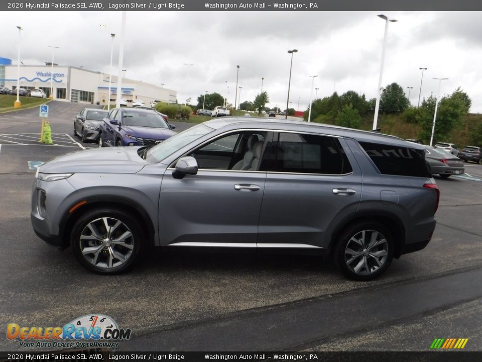 2020 Hyundai Palisade SEL AWD Lagoon Silver / Light Beige Photo #8