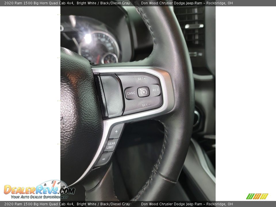 2020 Ram 1500 Big Horn Quad Cab 4x4 Bright White / Black/Diesel Gray Photo #20