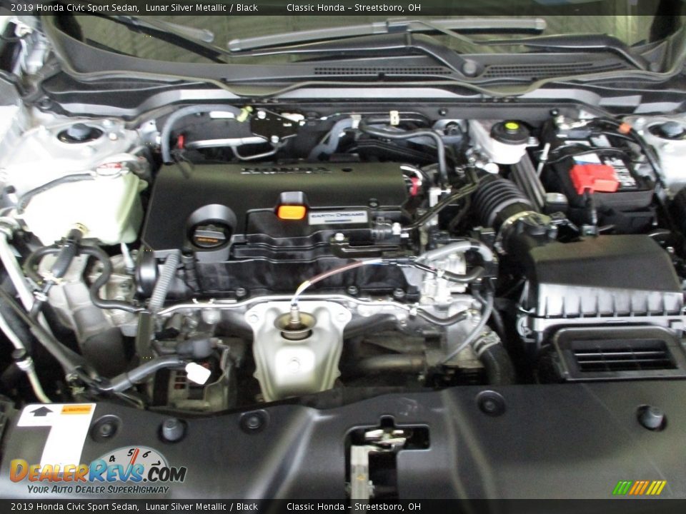 2019 Honda Civic Sport Sedan Lunar Silver Metallic / Black Photo #13