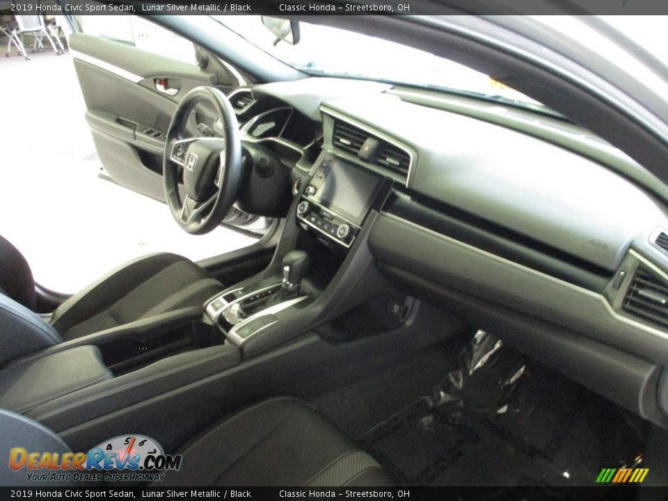 2019 Honda Civic Sport Sedan Lunar Silver Metallic / Black Photo #15