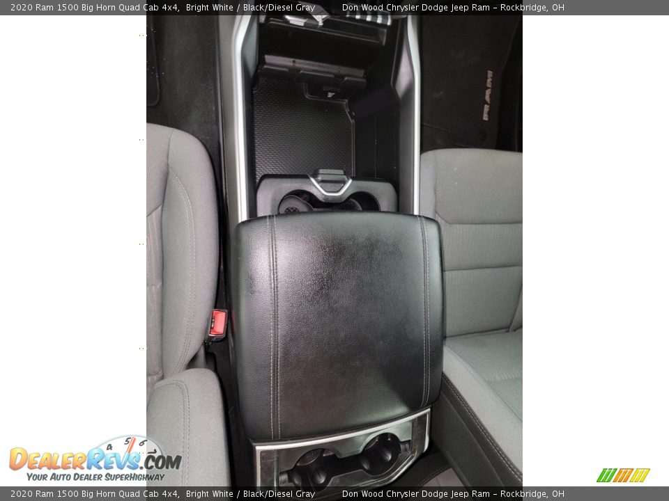 2020 Ram 1500 Big Horn Quad Cab 4x4 Bright White / Black/Diesel Gray Photo #23