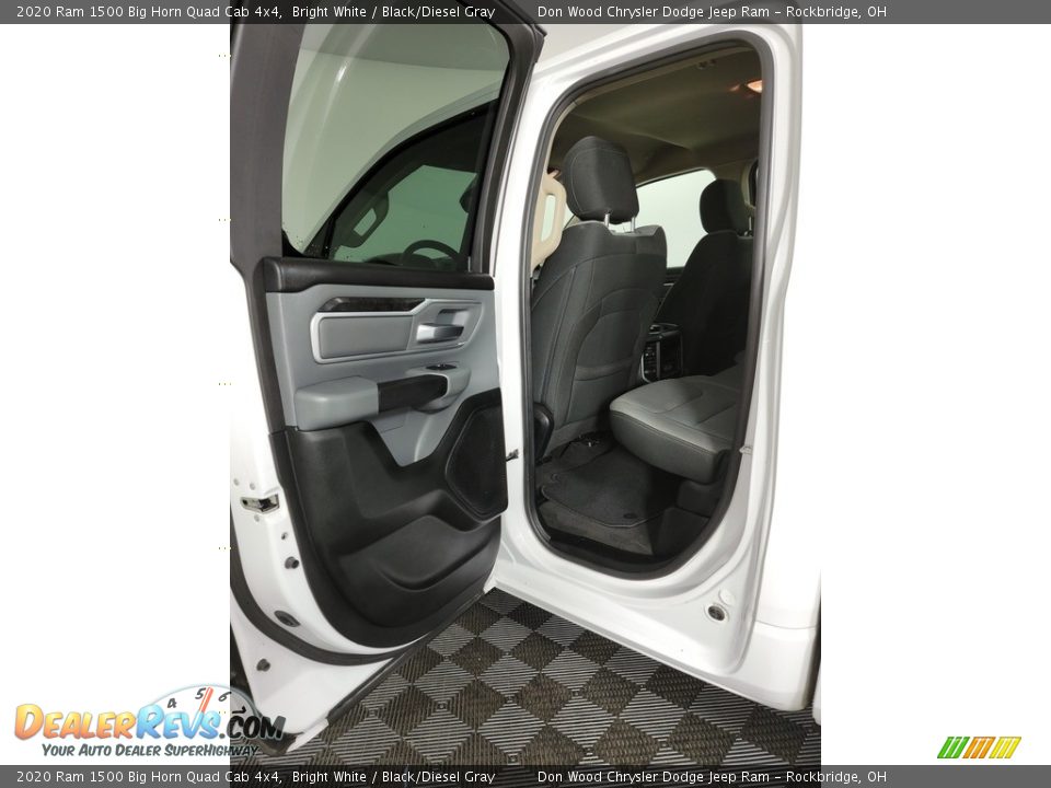 2020 Ram 1500 Big Horn Quad Cab 4x4 Bright White / Black/Diesel Gray Photo #24