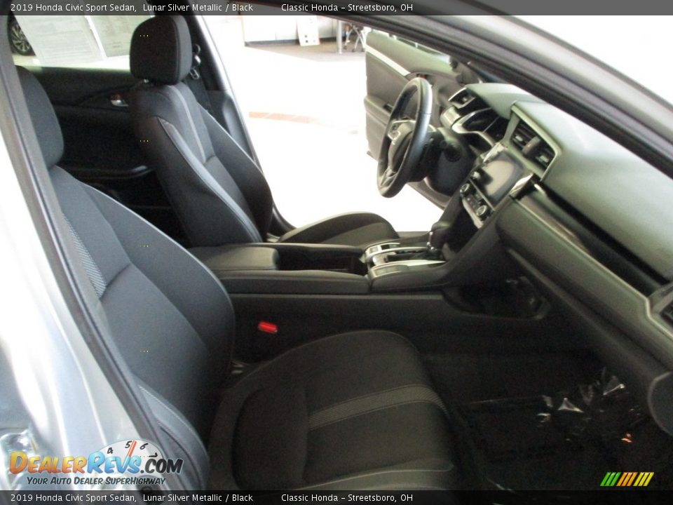 2019 Honda Civic Sport Sedan Lunar Silver Metallic / Black Photo #16