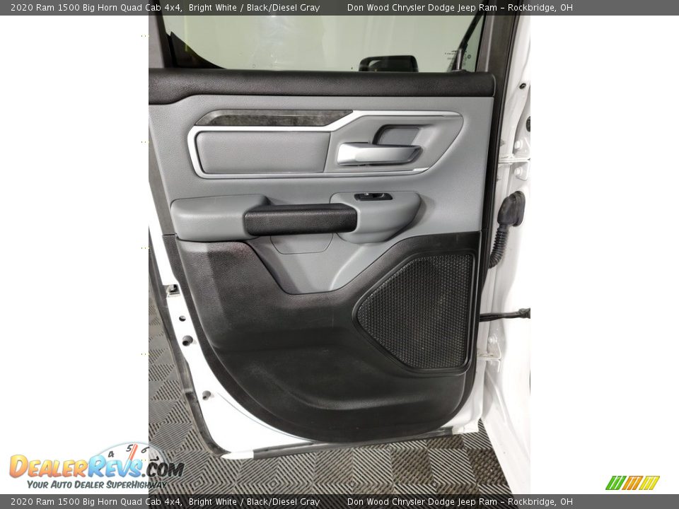 2020 Ram 1500 Big Horn Quad Cab 4x4 Bright White / Black/Diesel Gray Photo #25