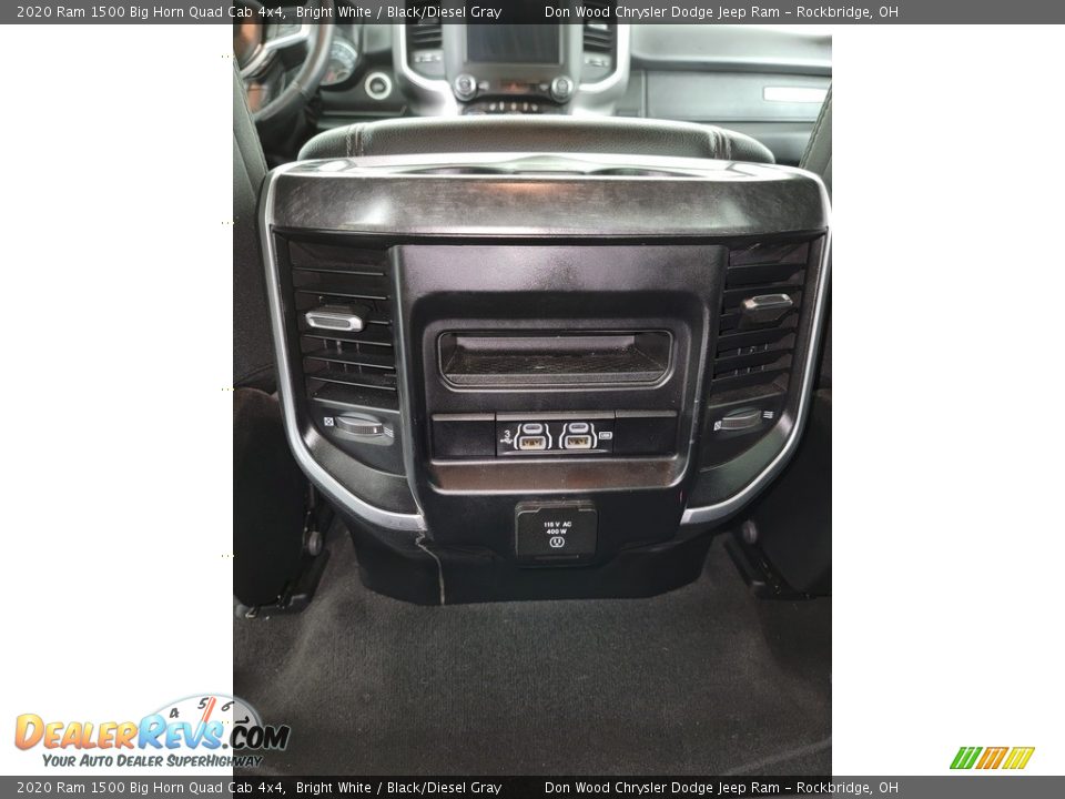 2020 Ram 1500 Big Horn Quad Cab 4x4 Bright White / Black/Diesel Gray Photo #27