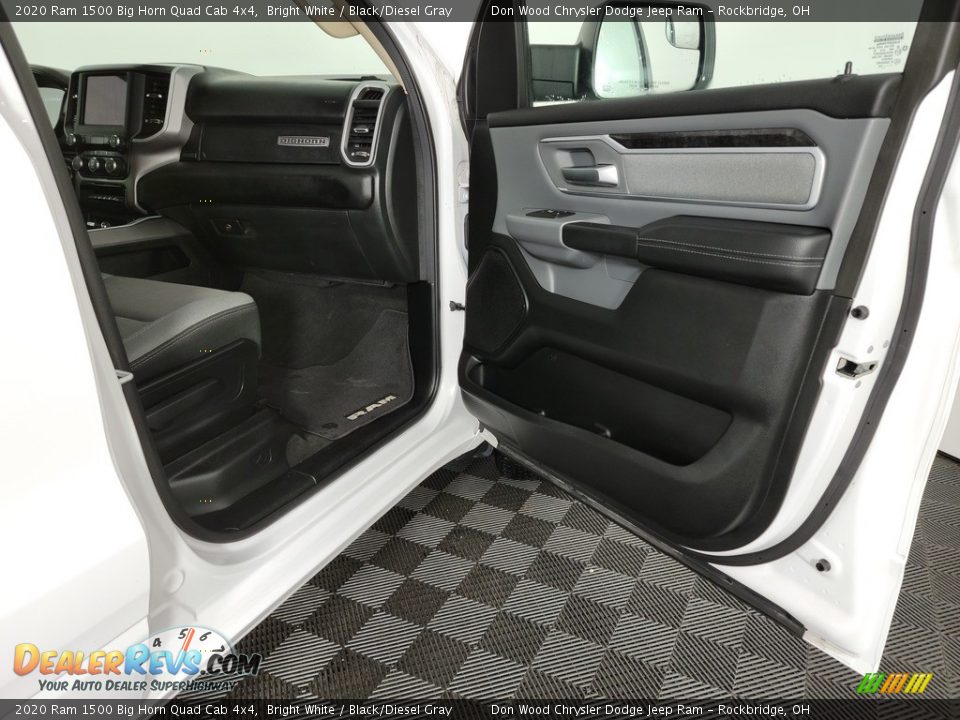 2020 Ram 1500 Big Horn Quad Cab 4x4 Bright White / Black/Diesel Gray Photo #28