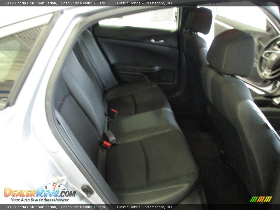 2019 Honda Civic Sport Sedan Lunar Silver Metallic / Black Photo #19