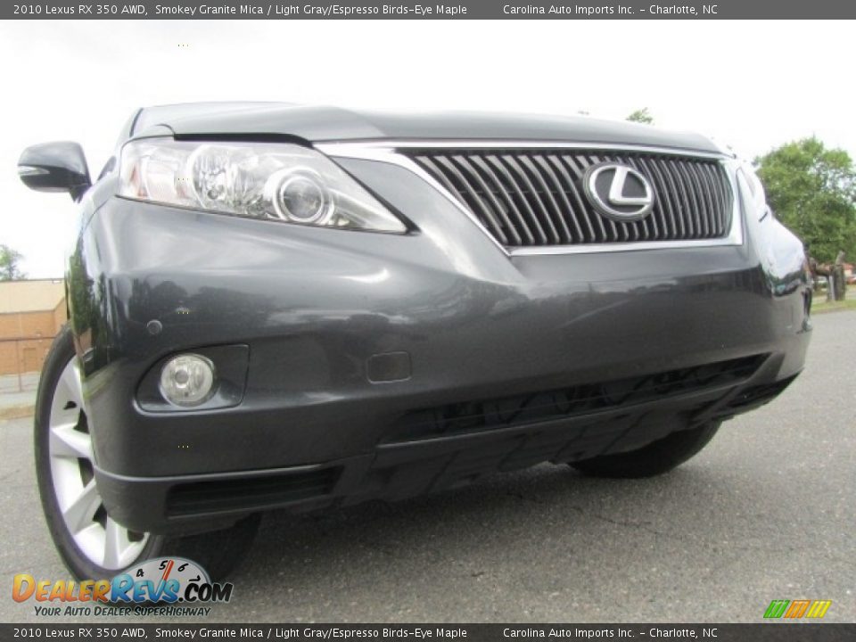 2010 Lexus RX 350 AWD Smokey Granite Mica / Light Gray/Espresso Birds-Eye Maple Photo #2