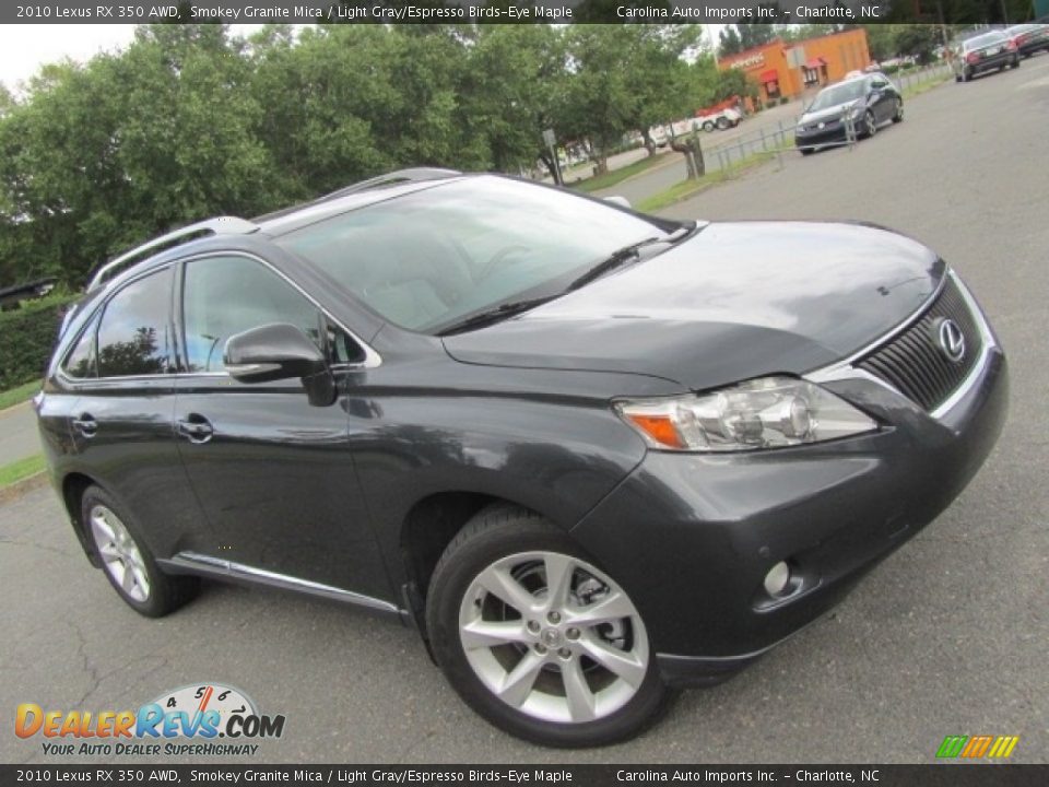 2010 Lexus RX 350 AWD Smokey Granite Mica / Light Gray/Espresso Birds-Eye Maple Photo #3