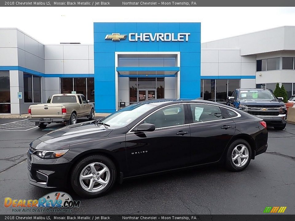 2018 Chevrolet Malibu LS Mosaic Black Metallic / Jet Black Photo #1