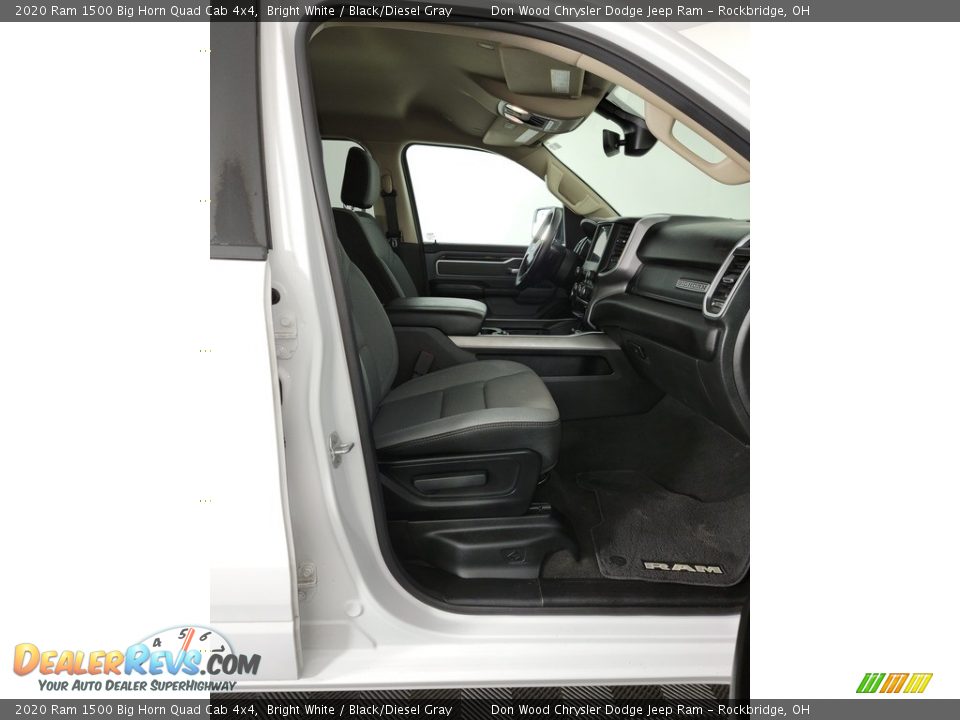 2020 Ram 1500 Big Horn Quad Cab 4x4 Bright White / Black/Diesel Gray Photo #30