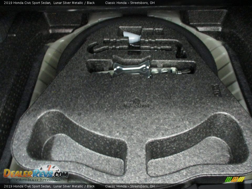 2019 Honda Civic Sport Sedan Lunar Silver Metallic / Black Photo #21