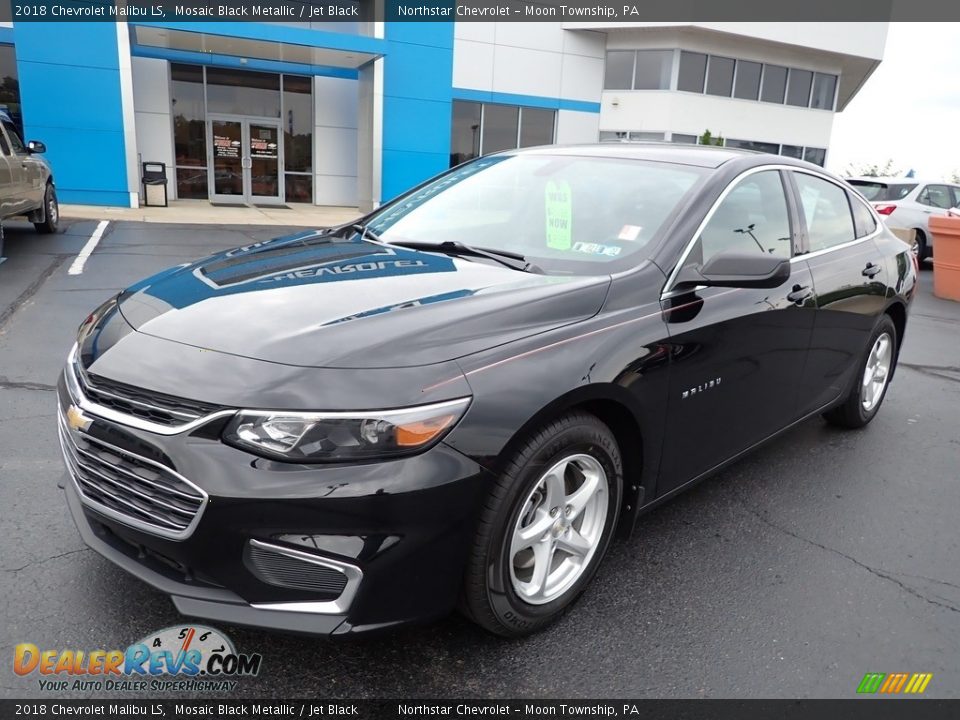 2018 Chevrolet Malibu LS Mosaic Black Metallic / Jet Black Photo #2