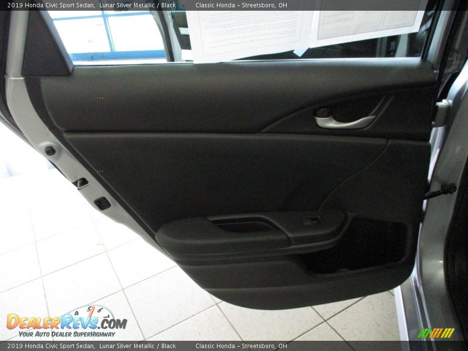 2019 Honda Civic Sport Sedan Lunar Silver Metallic / Black Photo #22