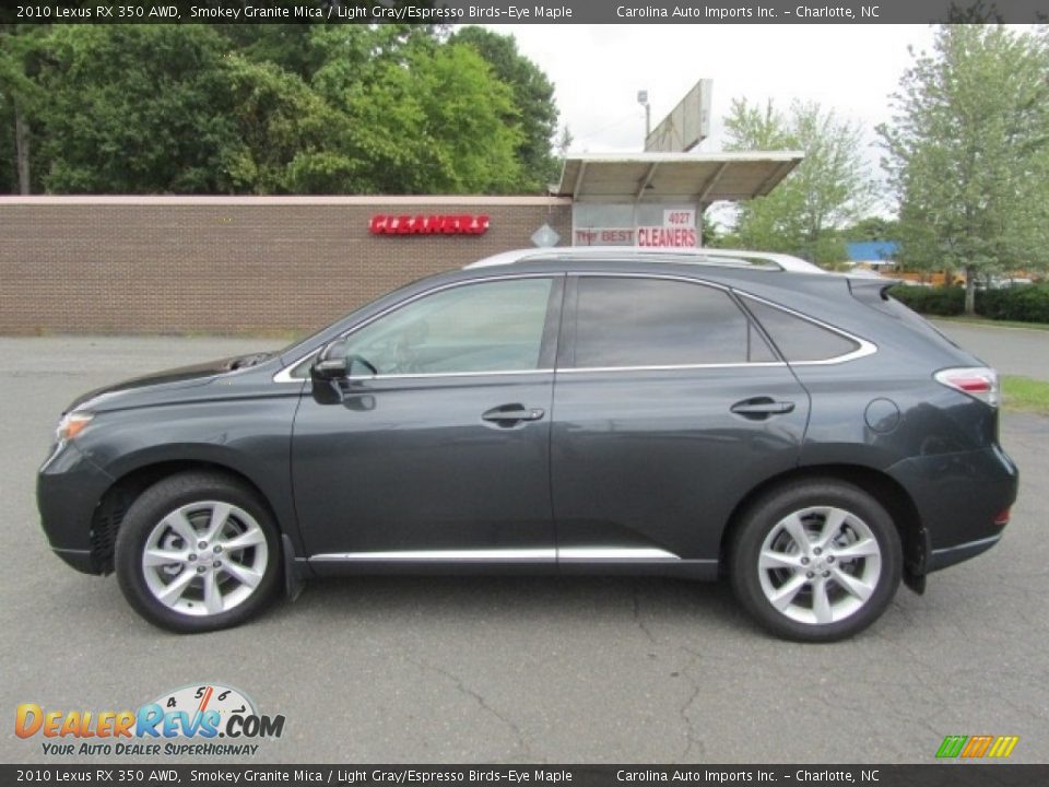 2010 Lexus RX 350 AWD Smokey Granite Mica / Light Gray/Espresso Birds-Eye Maple Photo #7