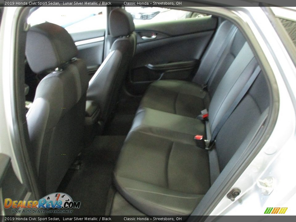 2019 Honda Civic Sport Sedan Lunar Silver Metallic / Black Photo #24