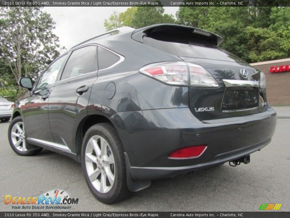 2010 Lexus RX 350 AWD Smokey Granite Mica / Light Gray/Espresso Birds-Eye Maple Photo #8