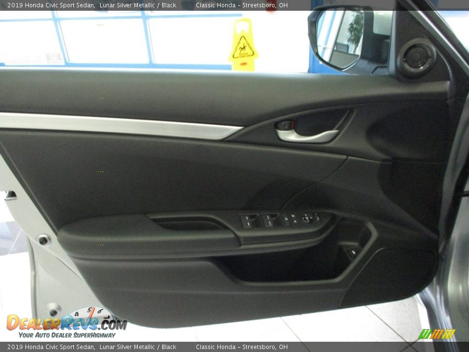 2019 Honda Civic Sport Sedan Lunar Silver Metallic / Black Photo #25