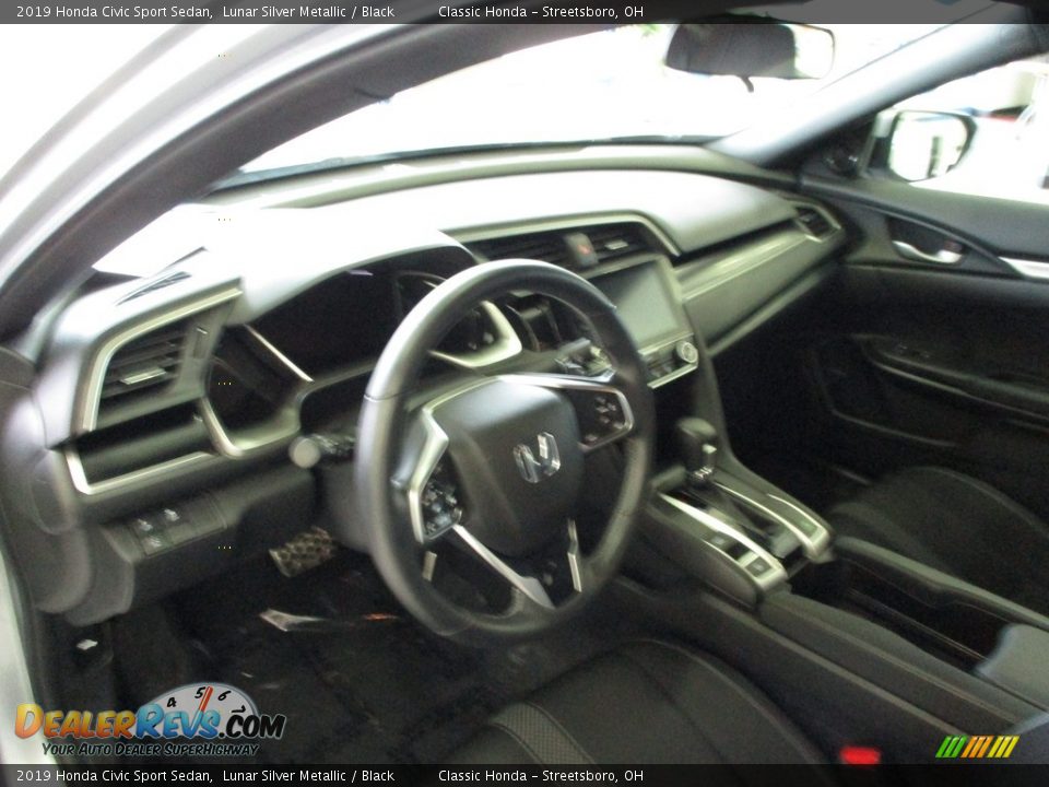 2019 Honda Civic Sport Sedan Lunar Silver Metallic / Black Photo #26