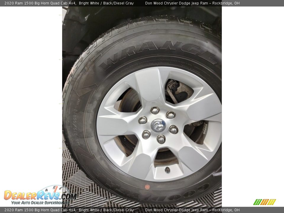 2020 Ram 1500 Big Horn Quad Cab 4x4 Bright White / Black/Diesel Gray Photo #35