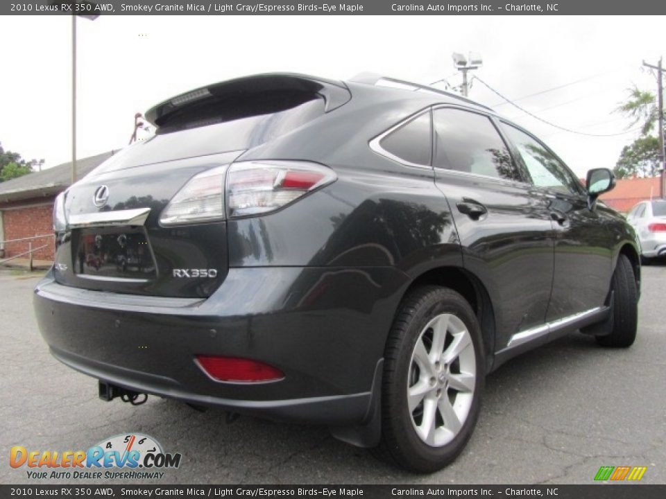 2010 Lexus RX 350 AWD Smokey Granite Mica / Light Gray/Espresso Birds-Eye Maple Photo #10