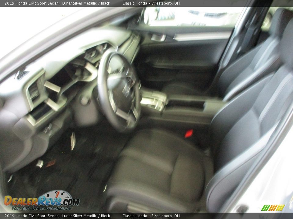 2019 Honda Civic Sport Sedan Lunar Silver Metallic / Black Photo #27