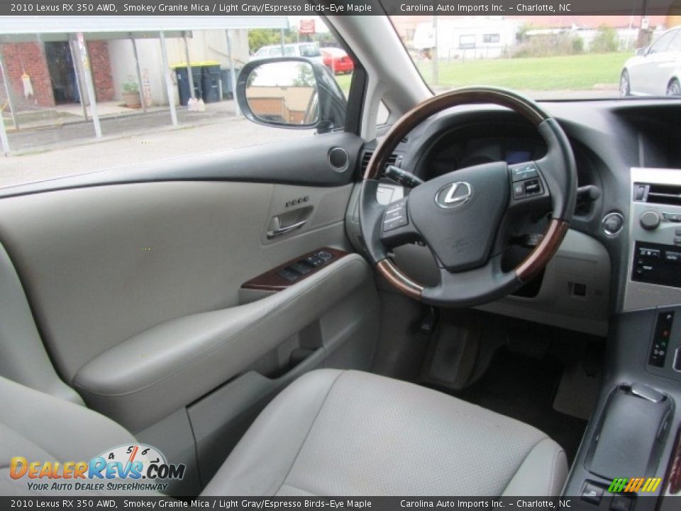 2010 Lexus RX 350 AWD Smokey Granite Mica / Light Gray/Espresso Birds-Eye Maple Photo #12