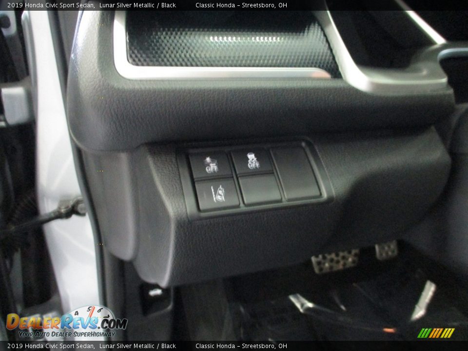 2019 Honda Civic Sport Sedan Lunar Silver Metallic / Black Photo #28