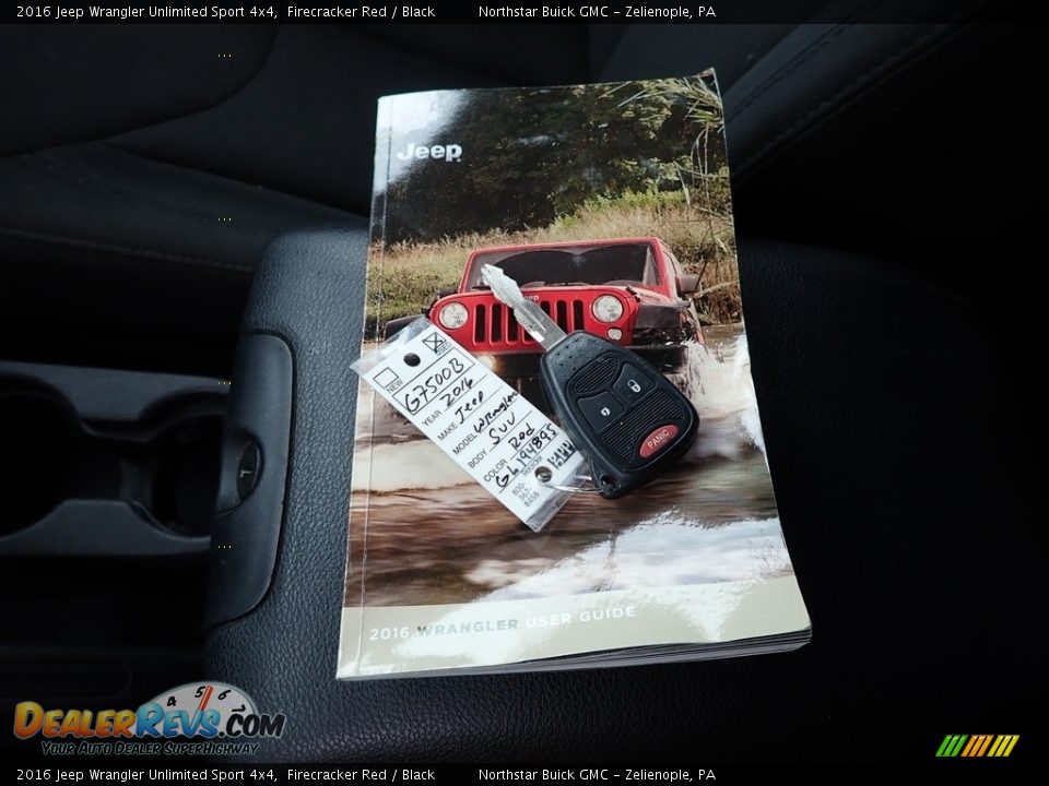 2016 Jeep Wrangler Unlimited Sport 4x4 Firecracker Red / Black Photo #29