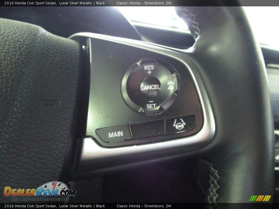 2019 Honda Civic Sport Sedan Lunar Silver Metallic / Black Photo #31