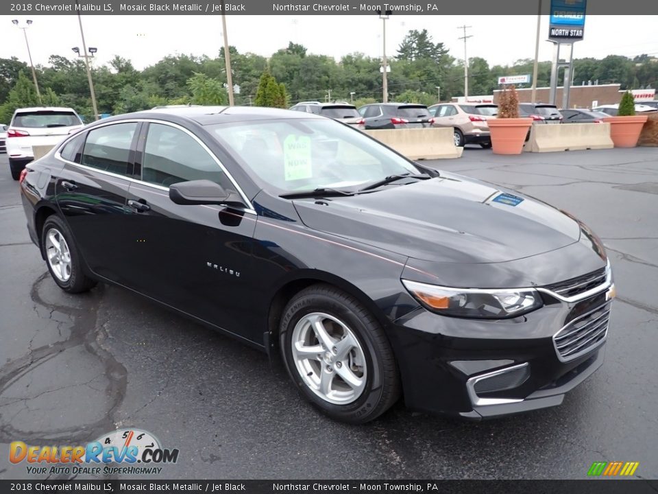 2018 Chevrolet Malibu LS Mosaic Black Metallic / Jet Black Photo #11