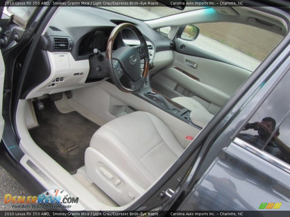 2010 Lexus RX 350 AWD Smokey Granite Mica / Light Gray/Espresso Birds-Eye Maple Photo #17