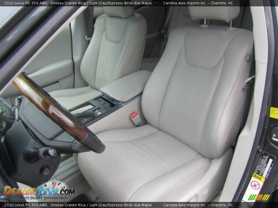 2010 Lexus RX 350 AWD Smokey Granite Mica / Light Gray/Espresso Birds-Eye Maple Photo #18