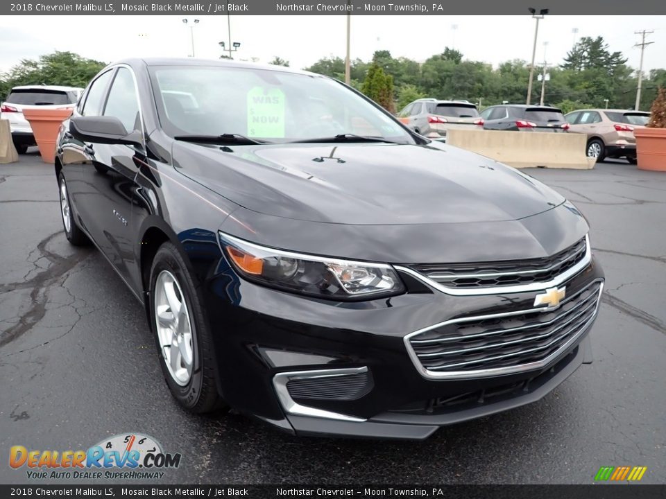 2018 Chevrolet Malibu LS Mosaic Black Metallic / Jet Black Photo #12